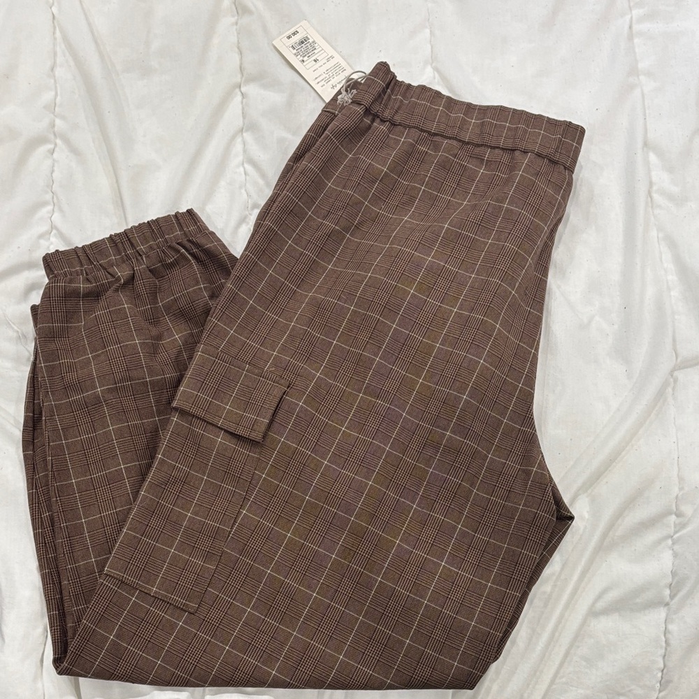 A New Day Brown Track Pants with Tailored Look
